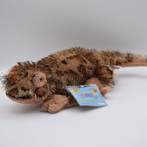 Ganz Webkinz Leopard Lizard Plush 14" Stuffed Animal Toy #HM198 CODED Unused - Picture 2 of 9